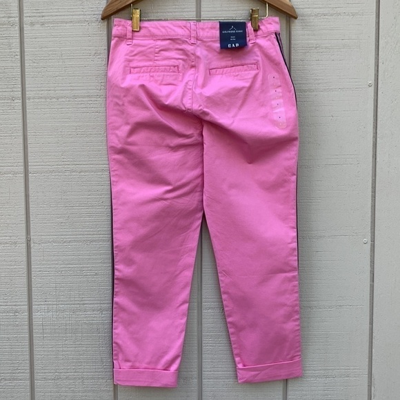 Gap Girlfriend Khaki - French Pink with Navy Side Stripes - Picture 5 of 16